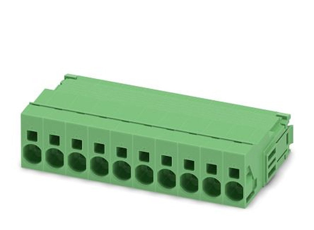 Phoenix Contact ISPC 5/10-STGCL-7.62 Series Pluggable Terminal Block, 10-Contact, 7.62 mm Pitch, 1 Row, 1748943