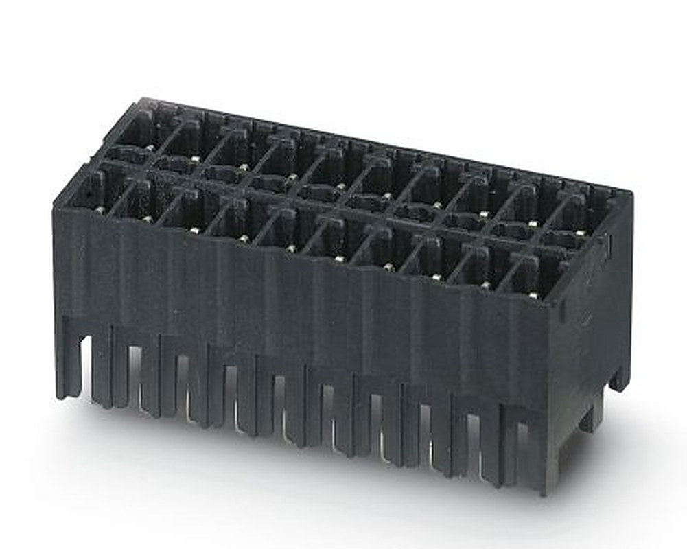 Phoenix Contact MCDNV 1.5/12-G1-3.81 P14THR Series Pluggable Terminal Block, 12-Contact, 3.81 mm Pitch, 2 Row, 1750203