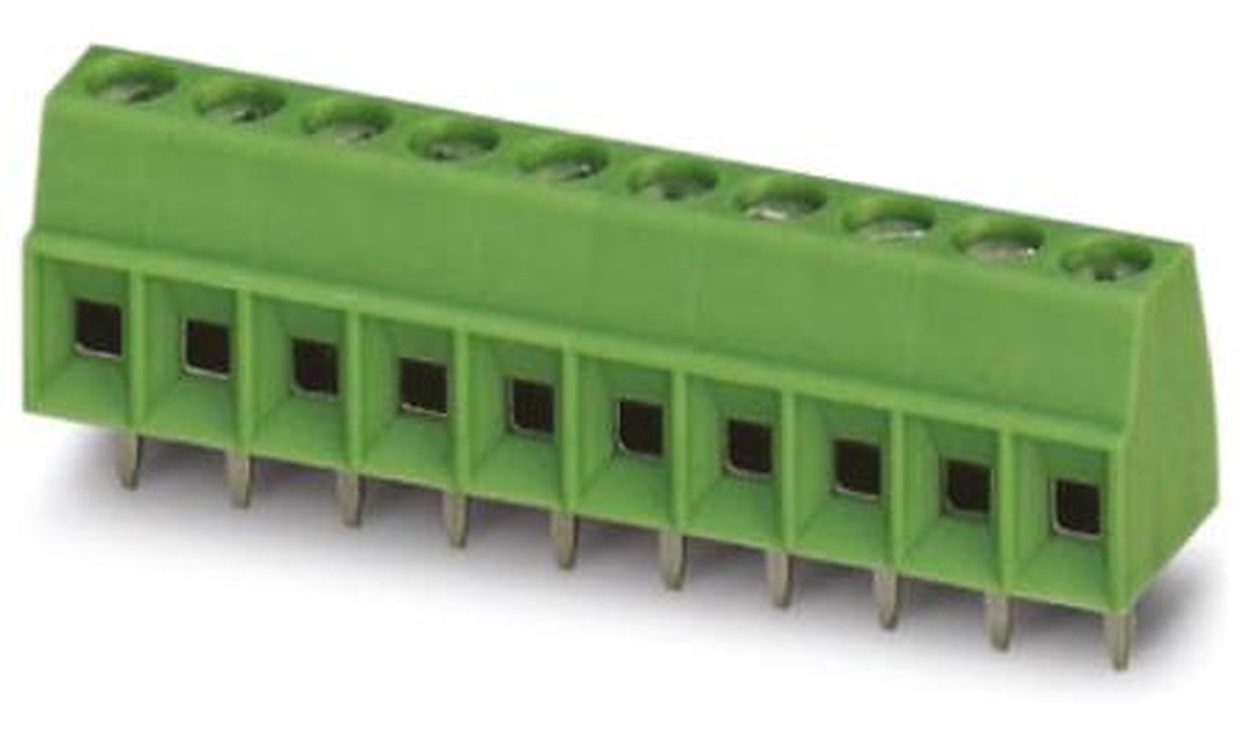 Phoenix Contact MKDS 1/10-3.5 Series PCB Terminal Block, 10-Contact, 3.5 mm Pitch, 1 Row