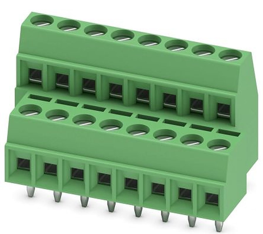 Phoenix Contact MKKDS 1/8-3.5 Series PCB Terminal Block, 8-Contact, 3.5 mm Pitch, 2 Row, 1751455