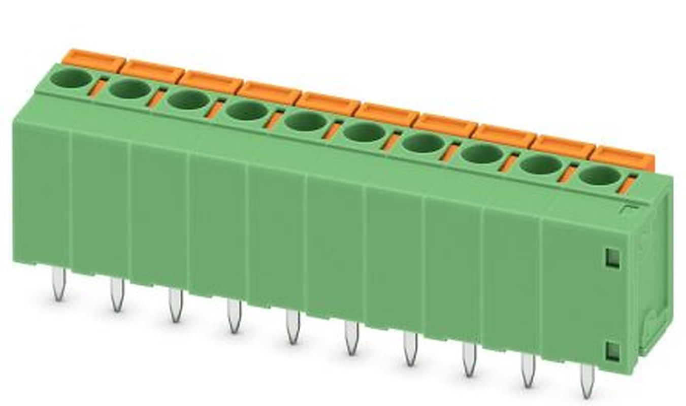 Phoenix Contact FFKDSA1/V1-5.08-10 Series PCB Terminal Block, 10-Contact, 5.08 mm Pitch, 1 Row, 1751581