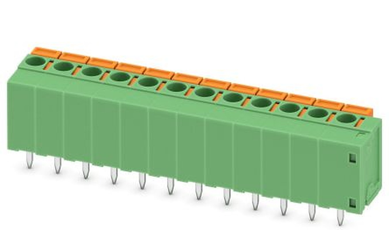 Phoenix Contact FFKDSA1/V1-5.08-12 Series PCB Terminal Block, 12-Contact, 5.08 mm Pitch, 1 Row, 1751594