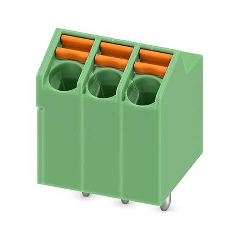 Phoenix Contact 5, SPTA 1/3-3 Series PCB Terminal Block, 3-Contact, 3.5 mm Pitch, Wave Soldering Mount, 1 Row