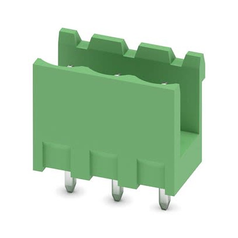 Phoenix Contact Straight Solder PCB Header, 3 Contact(s), 5 mm Pitch, 1 Row, Shrouded