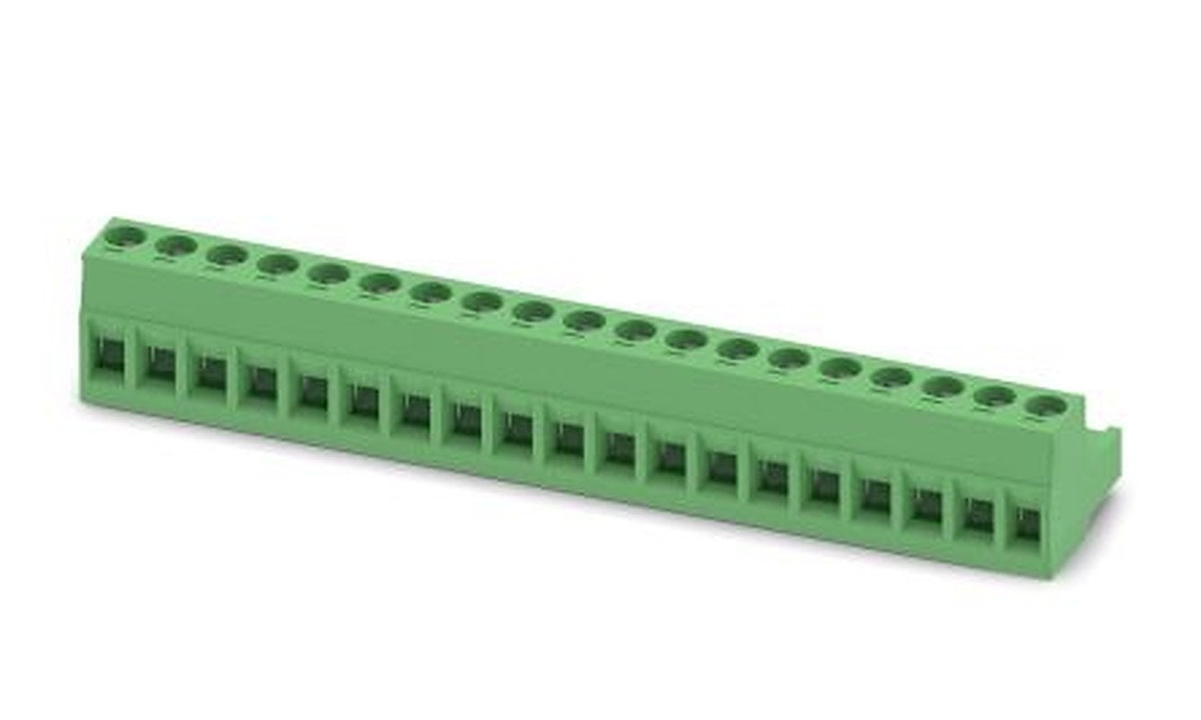 Phoenix Contact MSTB 2.5/19-ST Series Pluggable Terminal Block, 19-Contact, 5 mm Pitch, 1 Row, 1754782