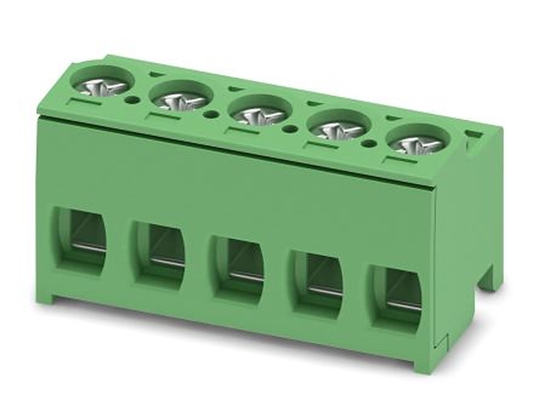 Phoenix Contact PT 1.5/5-PH-5.0 Series Straight Pluggable Terminal Block, 5 Contact(s), 5 mm Pitch, 1 Row