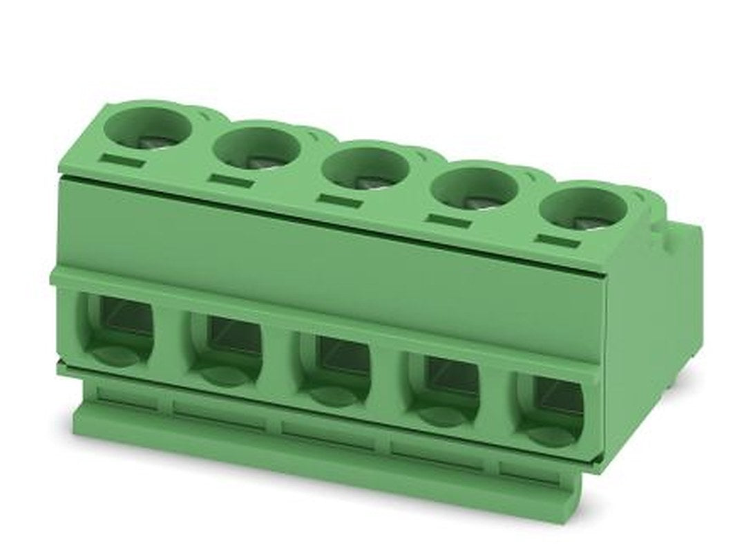 Phoenix Contact PT 1.5/5-PH-5.0 CLIP Series Right Angle Pluggable Terminal Block, 5 Contact(s), 5 mm Pitch, 1 Row