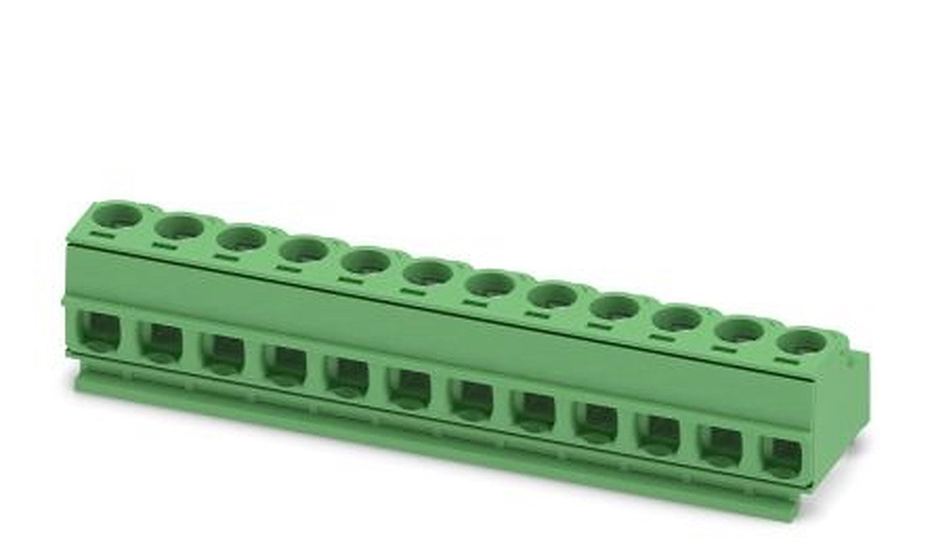 Phoenix Contact PT 1.5/12-PH-5.0 CLIP Series Pluggable Terminal Block, 12-Contact, 5 mm Pitch, 1 Row, 1755839