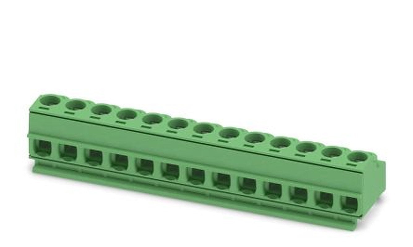 Phoenix Contact PT 1.5/13-PH-5.0 CLIP Series Pluggable Terminal Block, 13-Contact, 5 mm Pitch, 1 Row, 1755842