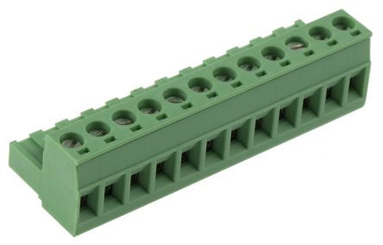 Phoenix Contact MSTB 2.5/12-ST-5.08 Series Pluggable Terminal Block, 12-Contact, 5.08 mm Pitch, 1 Row, 1757116