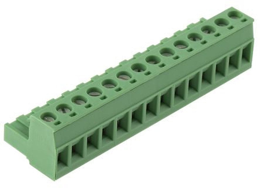Phoenix Contact MSTB 2.5/14-ST-5.08 Series Pluggable Terminal Block, 14-Contact, 5.08 mm Pitch, 1 Row, 1757132