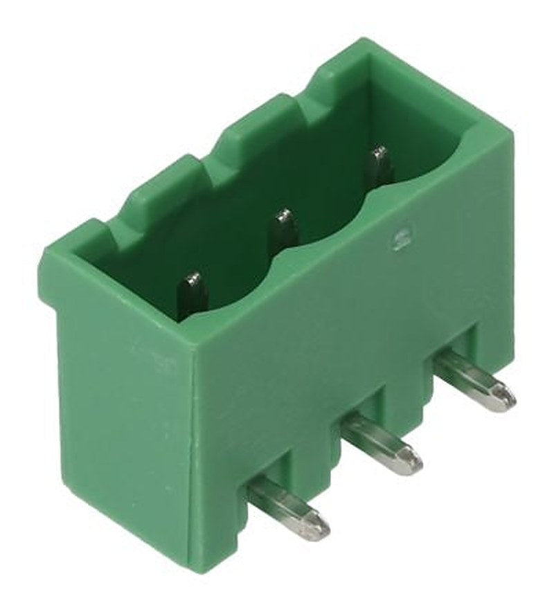 Phoenix Contact MSTBA 2.5/ 3-G-5.08 Series Pluggable Terminal Block, 3-Contact, 5.08 mm Pitch, 1 Row, 1757255