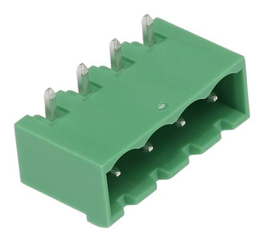 Phoenix Contact MSTBA 2.5/ 4-G-5.08 Series Pluggable Terminal Block, 4-Contact, 5.08 mm Pitch, 1 Row, 1757268