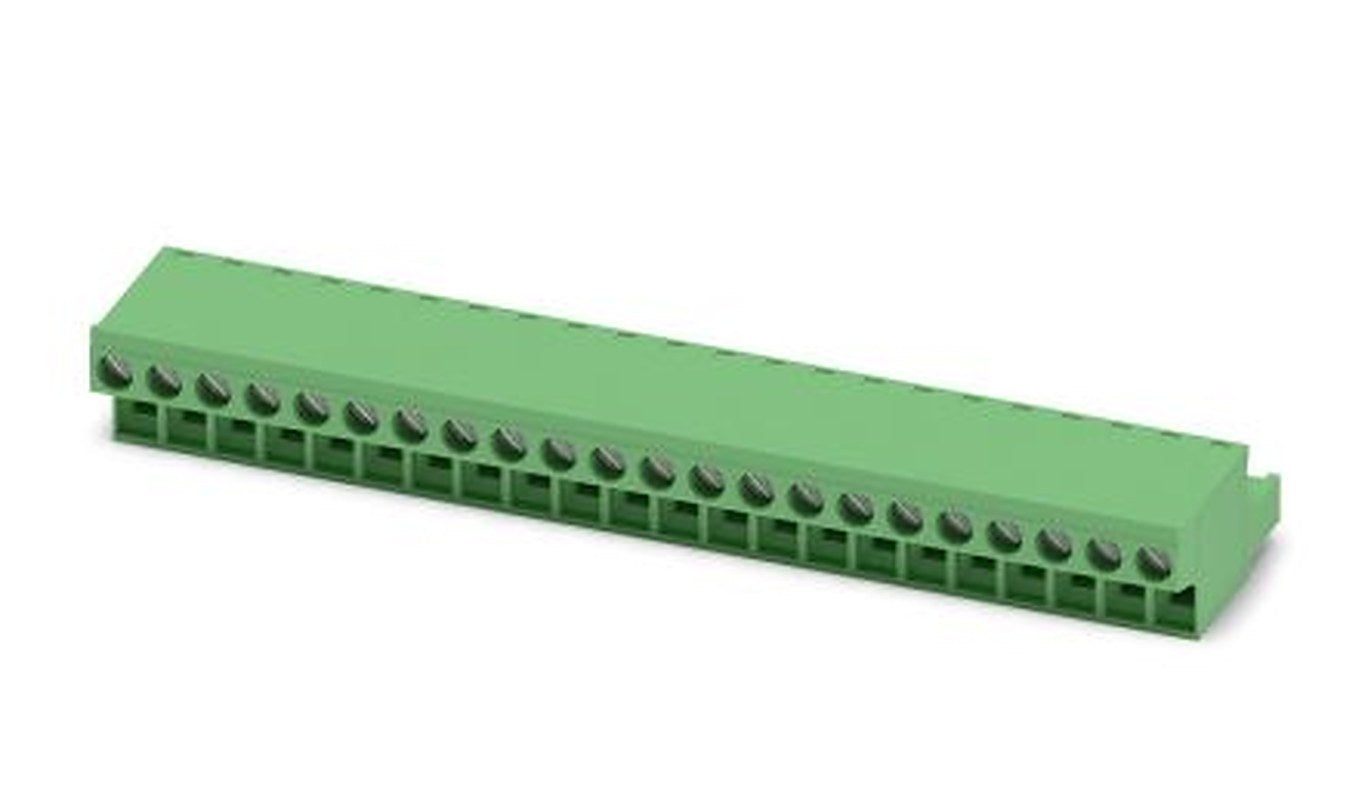 Phoenix Contact MSTBA 2.5/22-G Series Pluggable Terminal Block, 22-Contact, 5 mm Pitch, 1 Row, 1757666