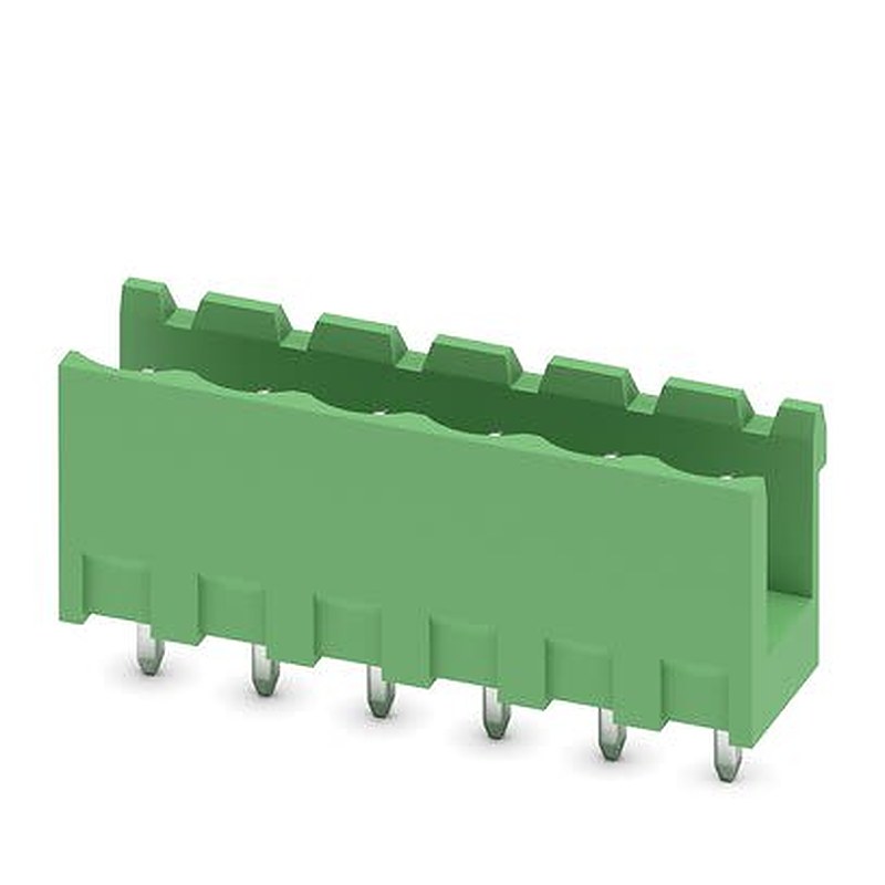 Phoenix Contact 5/ 6-G-5, 08, MSTBV 2 Series Straight Solder PCB Header, 6 Contact(s), 5.08 mm Pitch, 1 Row, Shrouded