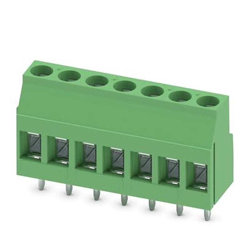 Phoenix Contact MKDS 3 Series PCB Terminal Block, 7-Contact, 5.08 mm Pitch, Wave Soldering Mount, 1 Row