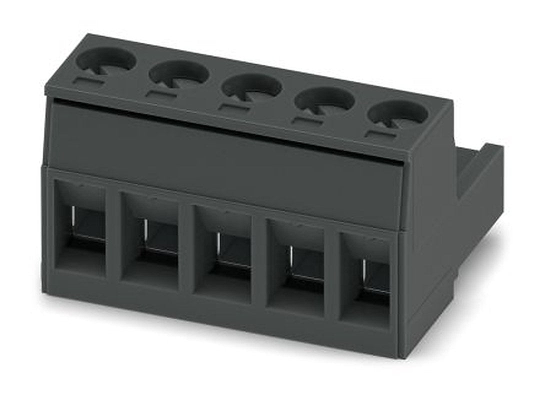 Phoenix Contact MSTB 2.5/5-ST-5.08 BK Series Pluggable Terminal Block, 5-Contact, 5.08 mm Pitch, 1 Row, 1758814