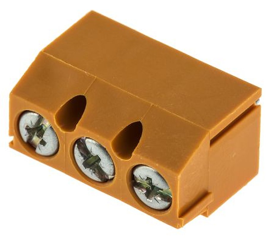 Weidmüller PM 5.08 Series PCB Terminal Block, 3-Contact, 5.08 mm Pitch, 1 Row