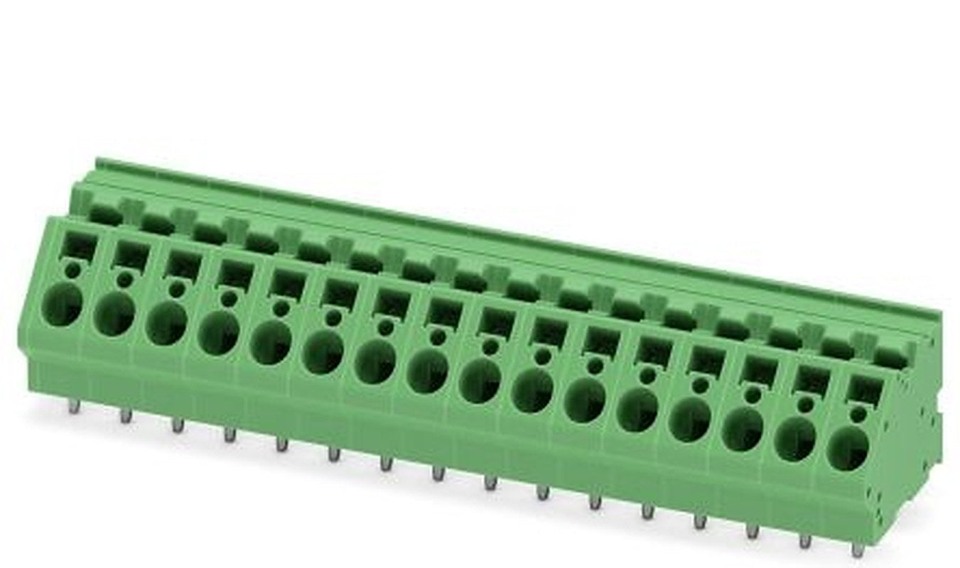 Phoenix Contact ZFKDSA 4-7.5-16 Series 45° PCB Terminal Block, 16 Contact(s), 7.5 mm Pitch, 1 Row
