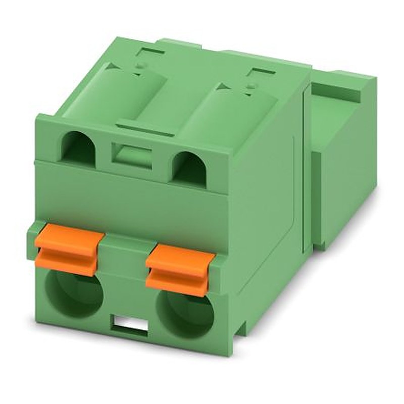 Phoenix Contact GFKIC 2.5/2-ST-7.62 Series Pluggable Terminal Block, 2-Contact, 7.62 mm Pitch, 1 Row, 1761603