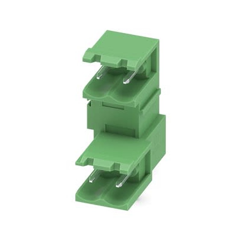 Phoenix Contact MDSTB Series Straight Wave Soldering Mount PCB Header, 4 Contact(s), 5 mm Pitch, 2 Row, Shrouded