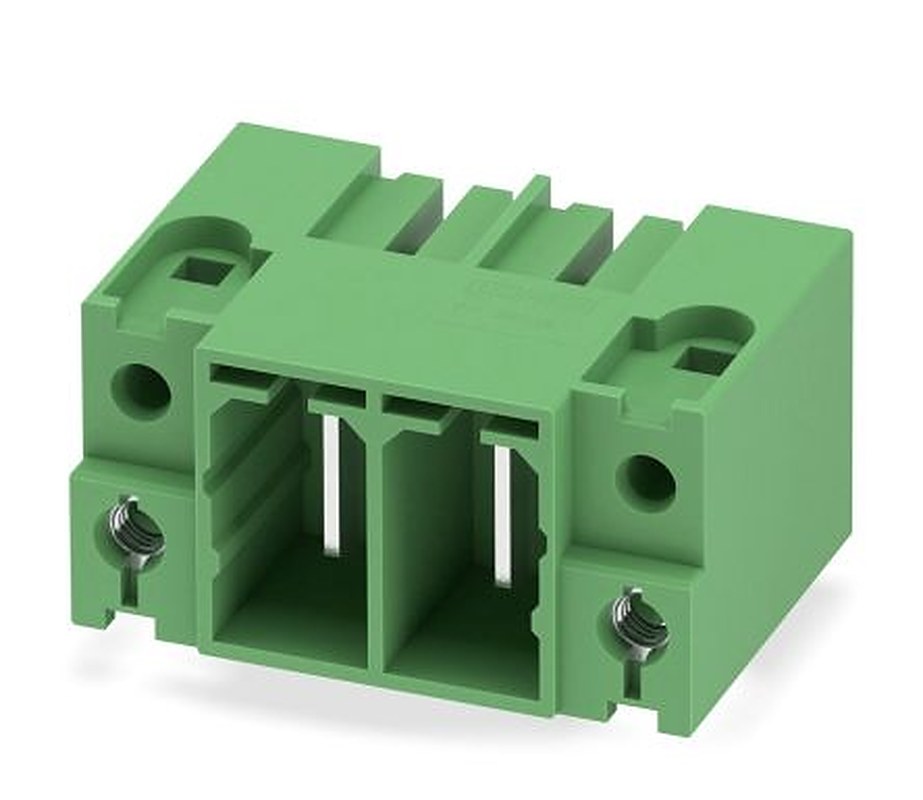 Phoenix Contact PC 35 HC/ 2-GF-15.00 Series Pluggable Terminal Block, 2-Contact, 15 mm Pitch, 1 Row, 1762741