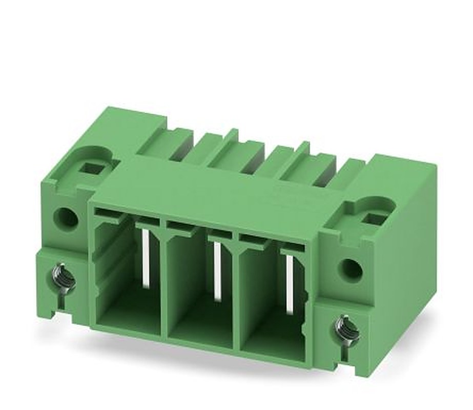 Phoenix Contact PC 35 HC/ 3-GF-15.00 Series Pluggable Terminal Block, 3-Contact, 15 mm Pitch, 1 Row, 1762754