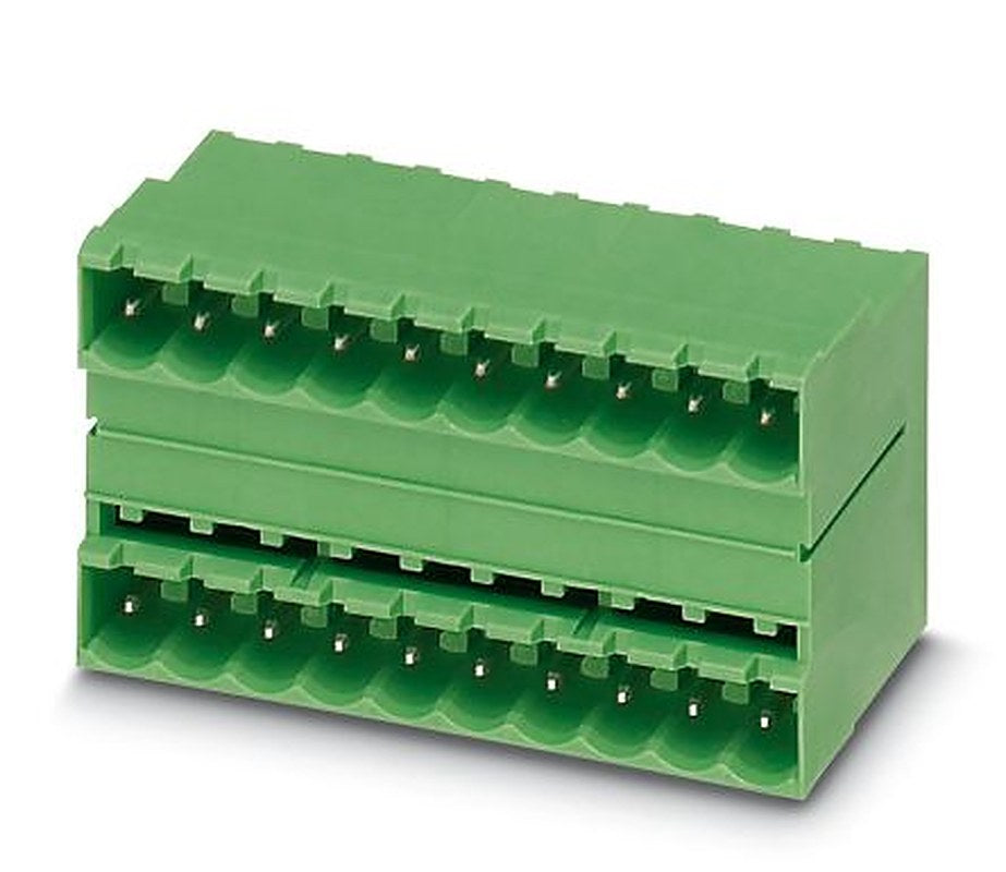 Phoenix Contact MDSTB 2.5/11-G1 Series Pluggable Terminal Block, 11-Contact, 5 mm Pitch, 2 Row, 1762787