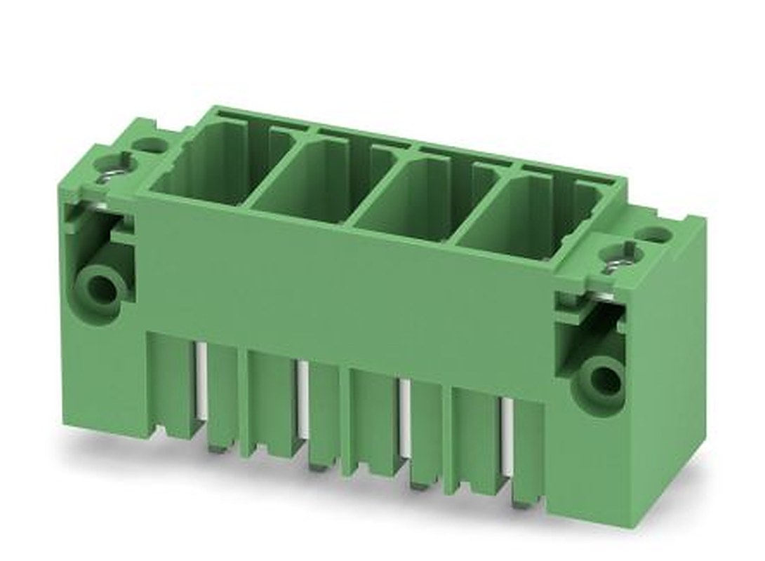 Phoenix Contact PCV 35 HC/ 4-GF-15.00 Series Pluggable Terminal Block, 4-Contact, 15 mm Pitch, 1 Row, 1762819
