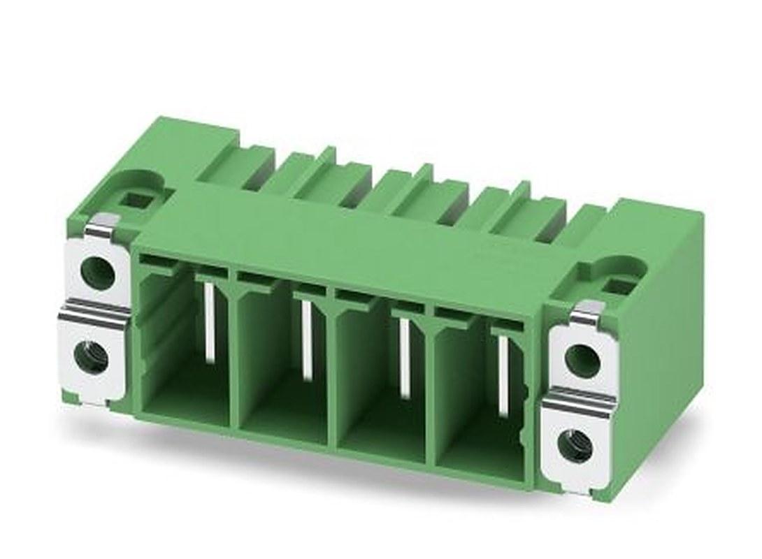 Phoenix Contact PC 35 HC/ 4-GF-SH-15.00 Series Pluggable Terminal Block, 4-Contact, 15 mm Pitch, 1 Row, 1762851
