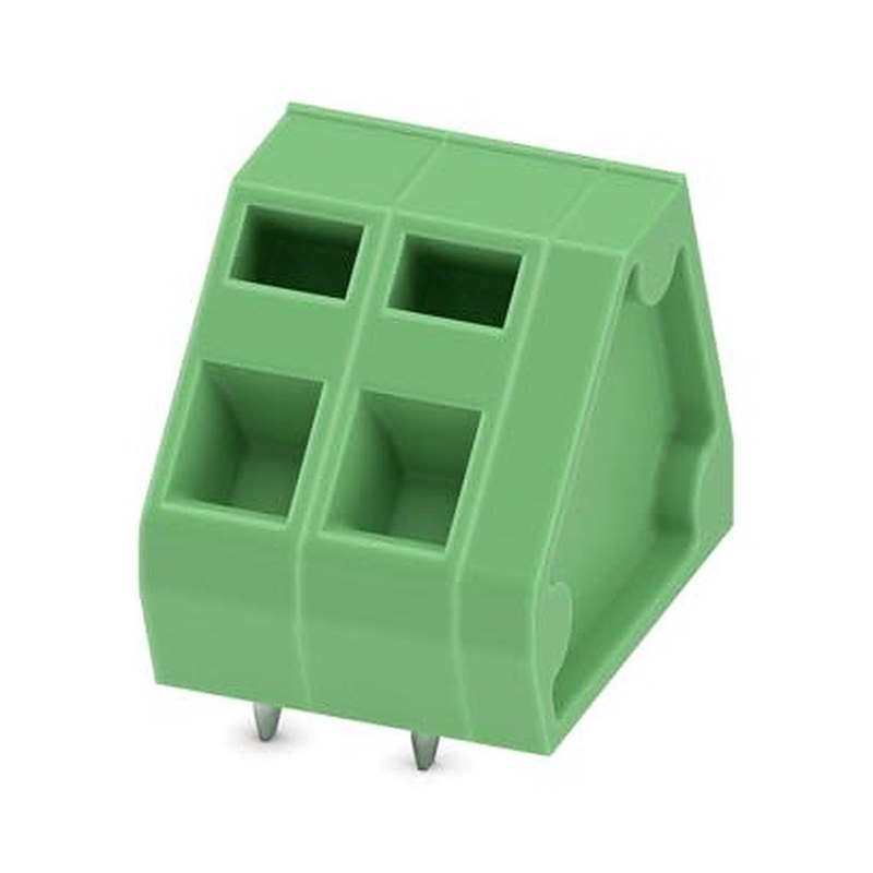 Phoenix Contact ZFKDS Series PCB Terminal Block, 2-Contact, 5.08 mm Pitch, Wave Soldering Mount, 1 Row