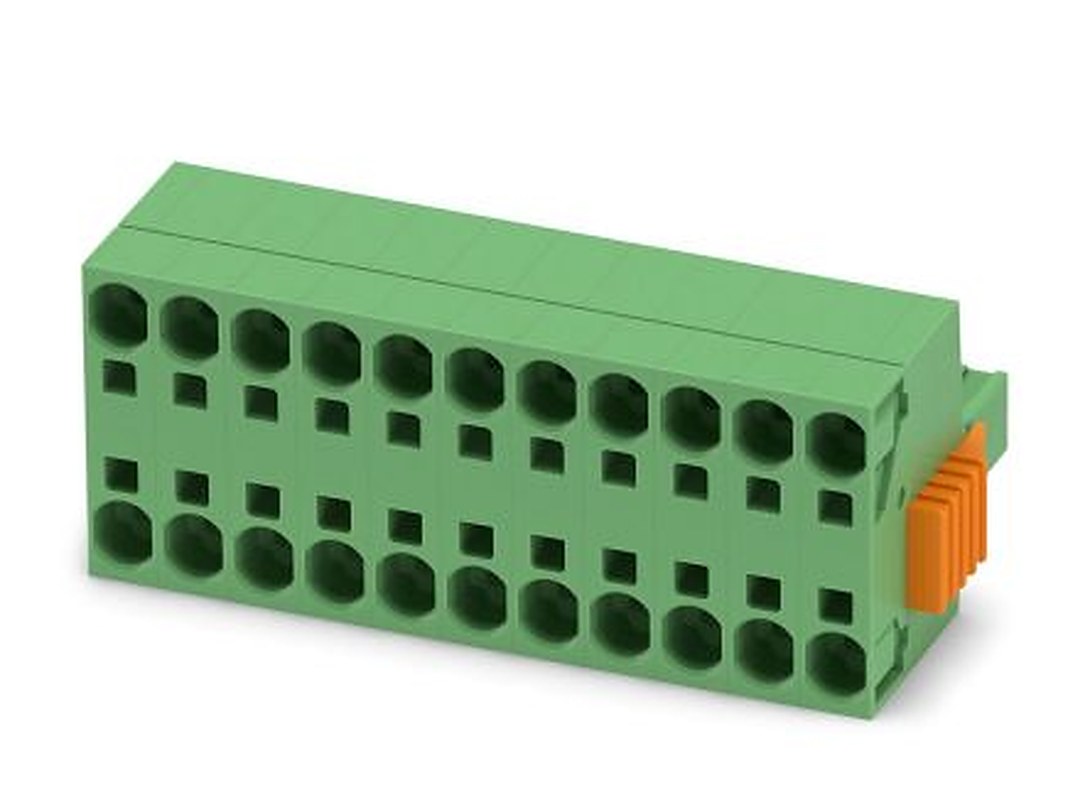 Phoenix Contact TSPC 5/11-STCL-7.62 Series Pluggable Terminal Block, 11-Contact, 7.62 mm Pitch, 1 Row, 1765502
