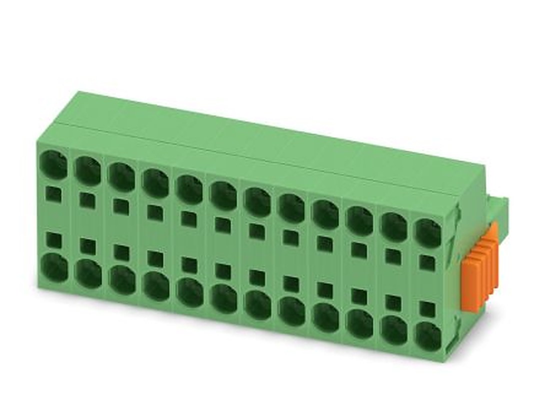 Phoenix Contact TSPC 5/12-STCL-7.62 Series Pluggable Terminal Block, 12-Contact, 7.62 mm Pitch, 1 Row, 1765515
