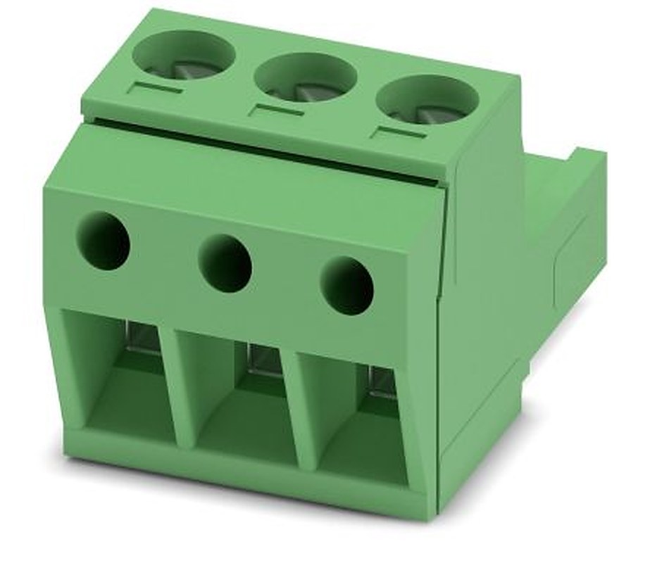 Phoenix Contact MSTBP 2.5/3-ST Series Pluggable Terminal Block, 3-Contact, 5 mm Pitch, 1 Row, 1765784