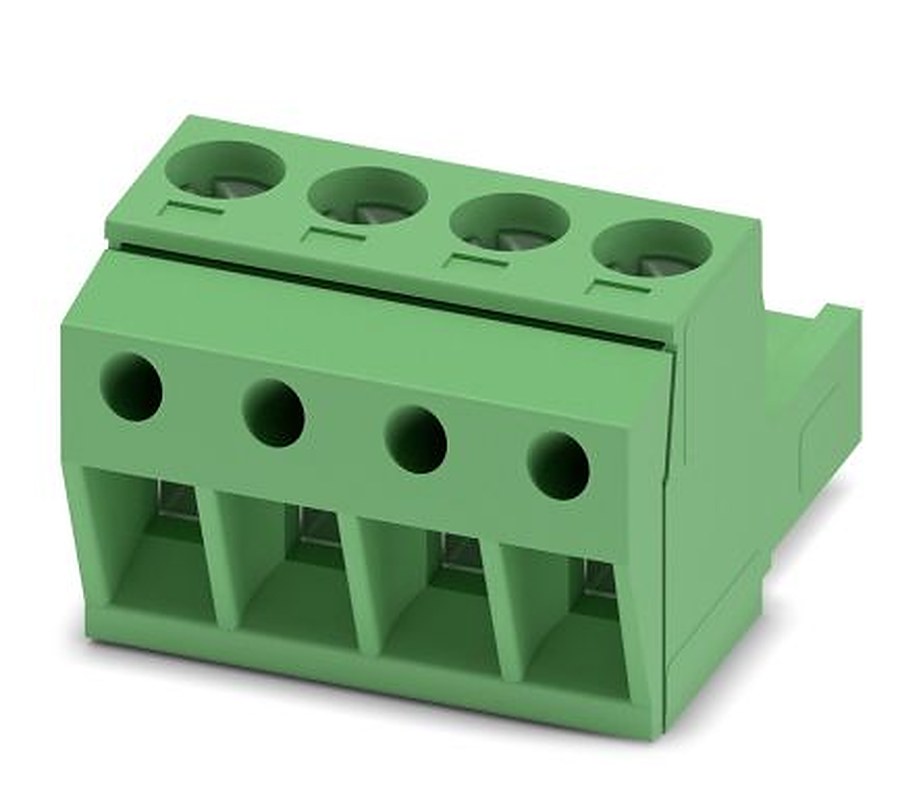 Phoenix Contact MSTBP 2.5/4-ST Series Pluggable Terminal Block, 4-Contact, 5 mm Pitch, 1 Row, 1765797