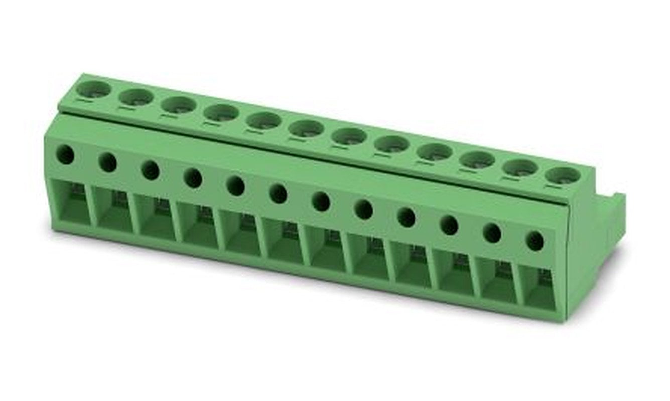 Phoenix Contact MSTBP 2.5/12-ST Series Pluggable Terminal Block, 12-Contact, 5 mm Pitch, 1 Row, 1765878