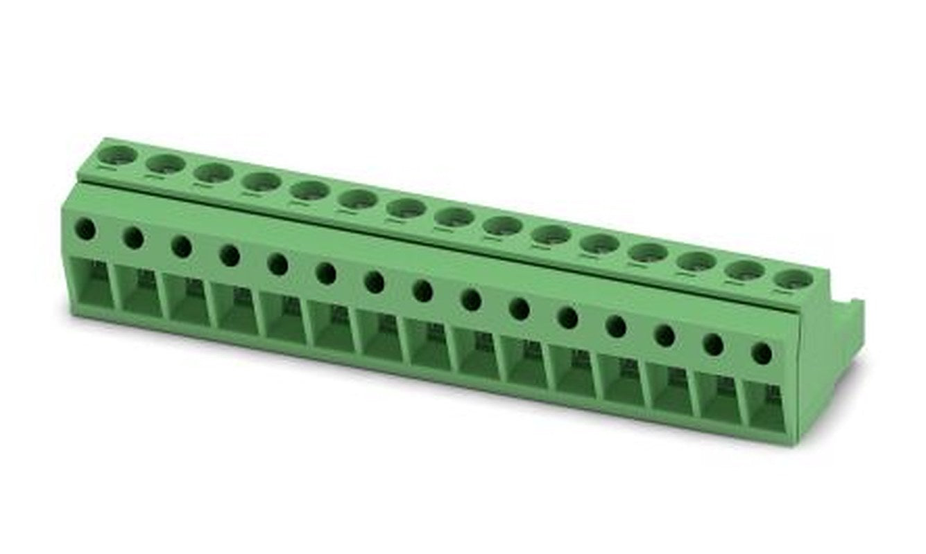 Phoenix Contact MSTBP 2.5/15-ST Series Pluggable Terminal Block, 15-Contact, 5 mm Pitch, 1 Row, 1765904