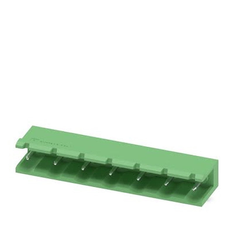Phoenix Contact GMSTB Series Angled Wave Soldering Mount PCB Header, 7 Contact(s), 7.62 mm Pitch, 1 Row, Shrouded