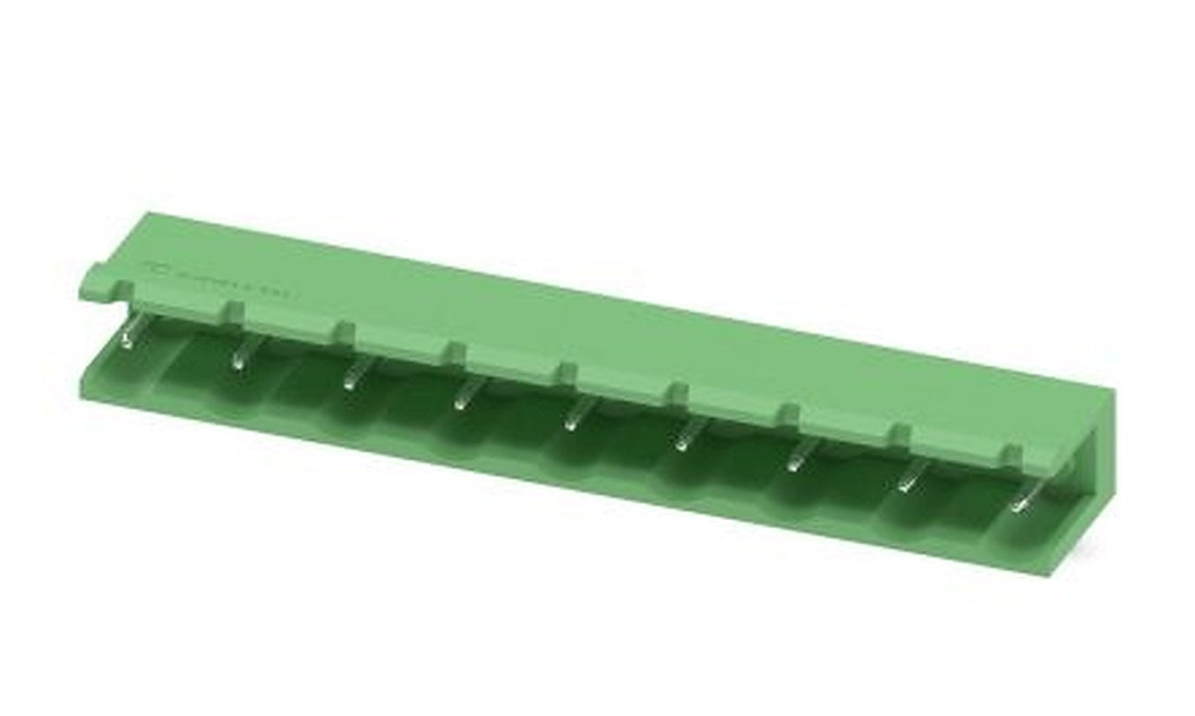 Phoenix Contact GMSTB 2.5/ 9-G-7.62 Series Right Angle Pluggable Terminal Block, 9 Contact(s), 7.62 mm Pitch, 1 Row