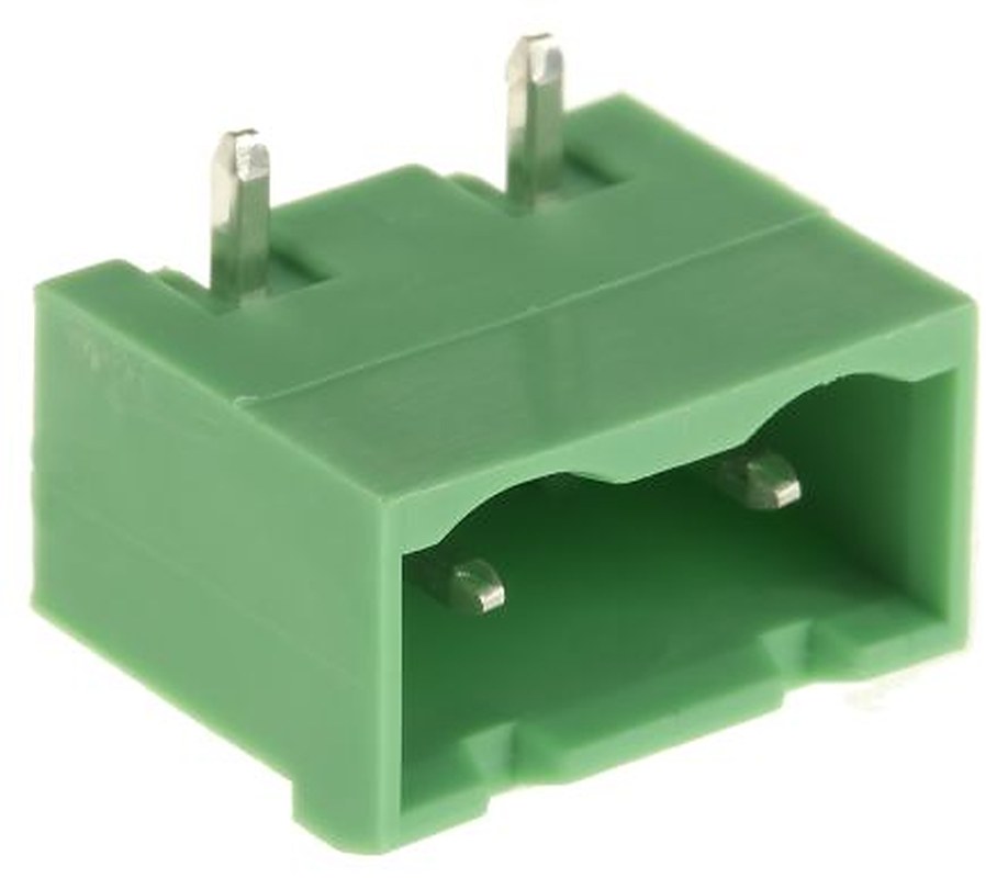 Phoenix Contact GMSTBA 2.5/ 2-G-7.62 Series Pluggable Terminal Block, 2-Contact, 7.62 mm Pitch, 1 Row, 1766233