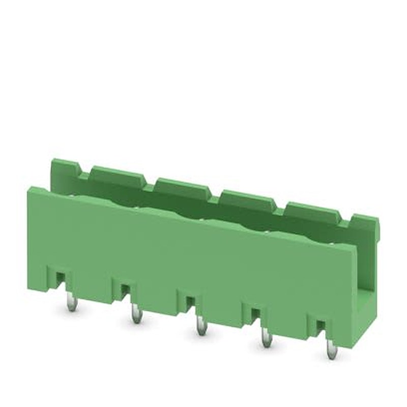 Phoenix Contact GMSTBV Series Straight Wave Soldering Mount PCB Header, 5 Contact(s), 7.5 mm Pitch, 1 Row, Shrouded
