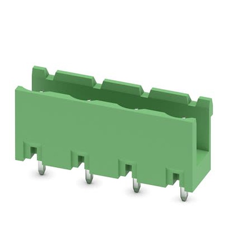 Phoenix Contact Straight Wave Soldering Mount PCB Header, 4 Contact(s), 7.62 mm Pitch, 1 Row, Unshrouded