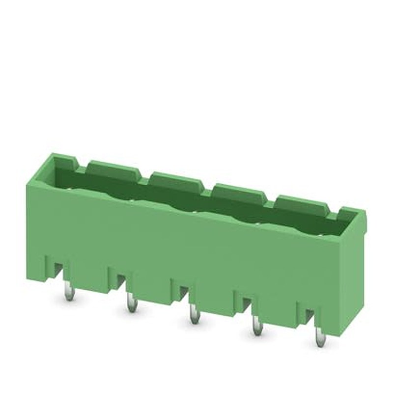 Phoenix Contact GMSTBVA Series Straight Wave Soldering Mount PCB Header, 5 Contact(s), 7.5 mm Pitch, 1 Row, Shrouded