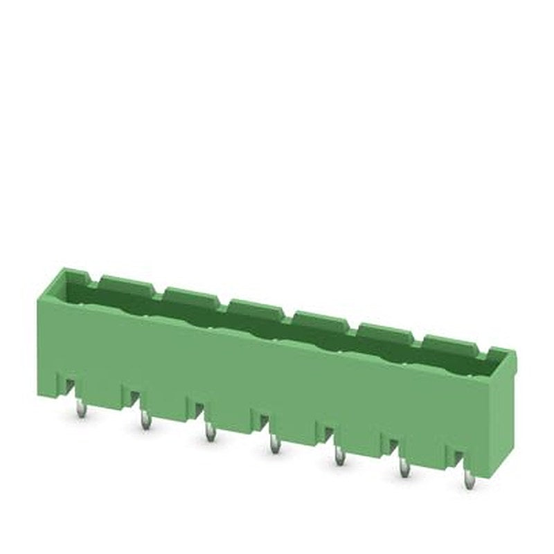 Phoenix Contact GMSTBVA Series Vertical Wave Soldering Mount PCB Header, 7 Contact(s), 7.62 mm Pitch, 1 Row, Shrouded