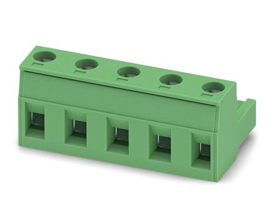 Phoenix Contact GMSTB 2.5/5-ST-7.62 Series Pluggable Terminal Block, 5-Contact, 7.62 mm Pitch, 1 Row