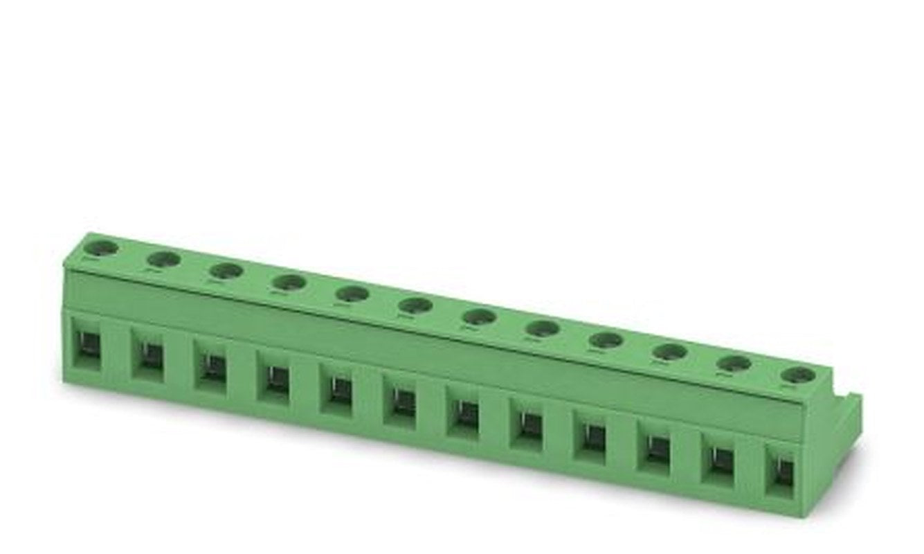 Phoenix Contact GMSTB 2.5/12-ST-7.62 Series Pluggable Terminal Block, 12-Contact, 7.62 mm Pitch, 1 Row, 1767106