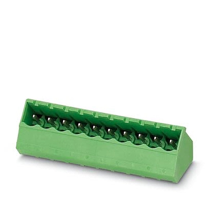 Phoenix Contact SMSTBA Series Angled Wave Soldering Mount PCB Header, 19 Contact(s), 5.08 mm Pitch, 1 Row, Shrouded