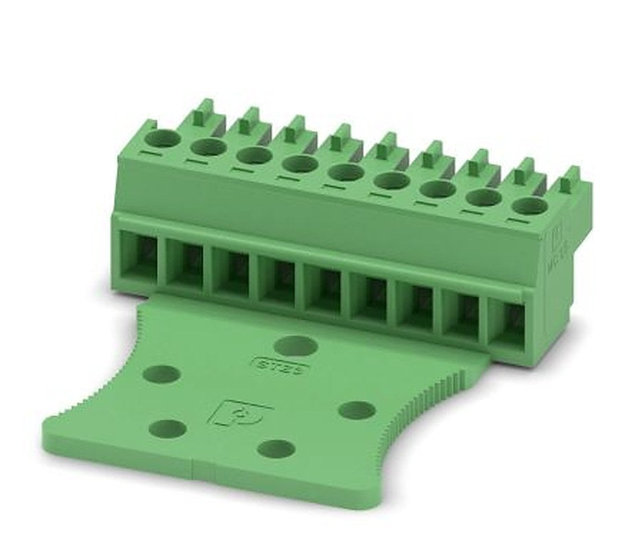 Phoenix Contact MC 1.5/9-STZ3-3.81 Series Pluggable Terminal Block, 9-Contact, 3.81 mm Pitch, 1 Row, 1767665