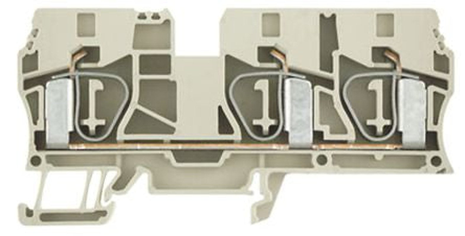 Weidmüller 1767690000 Z Series Feed Through Terminal Block Beige, 10mm², 1-Level, Clamp