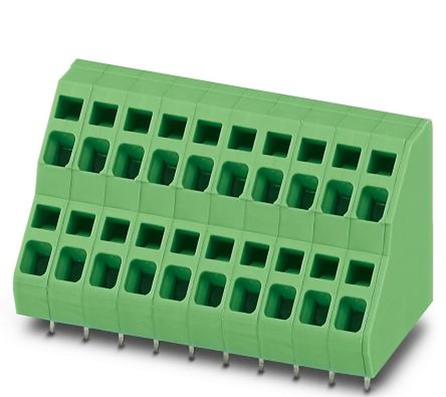 Phoenix Contact ZFKKDSA 2.5-5.08-32 Series 45° PCB Terminal Block, 32 Contact(s), 5.08 mm Pitch, 2 Row